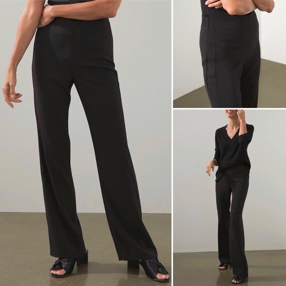 Chico's Black Straight-Leg Dress Pants